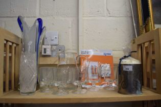 Mixed Lot: Glass lemonade set, Art Glass vase and other items