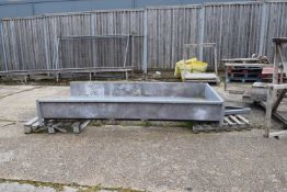 Large galvanised trailer frame approx 5' wide