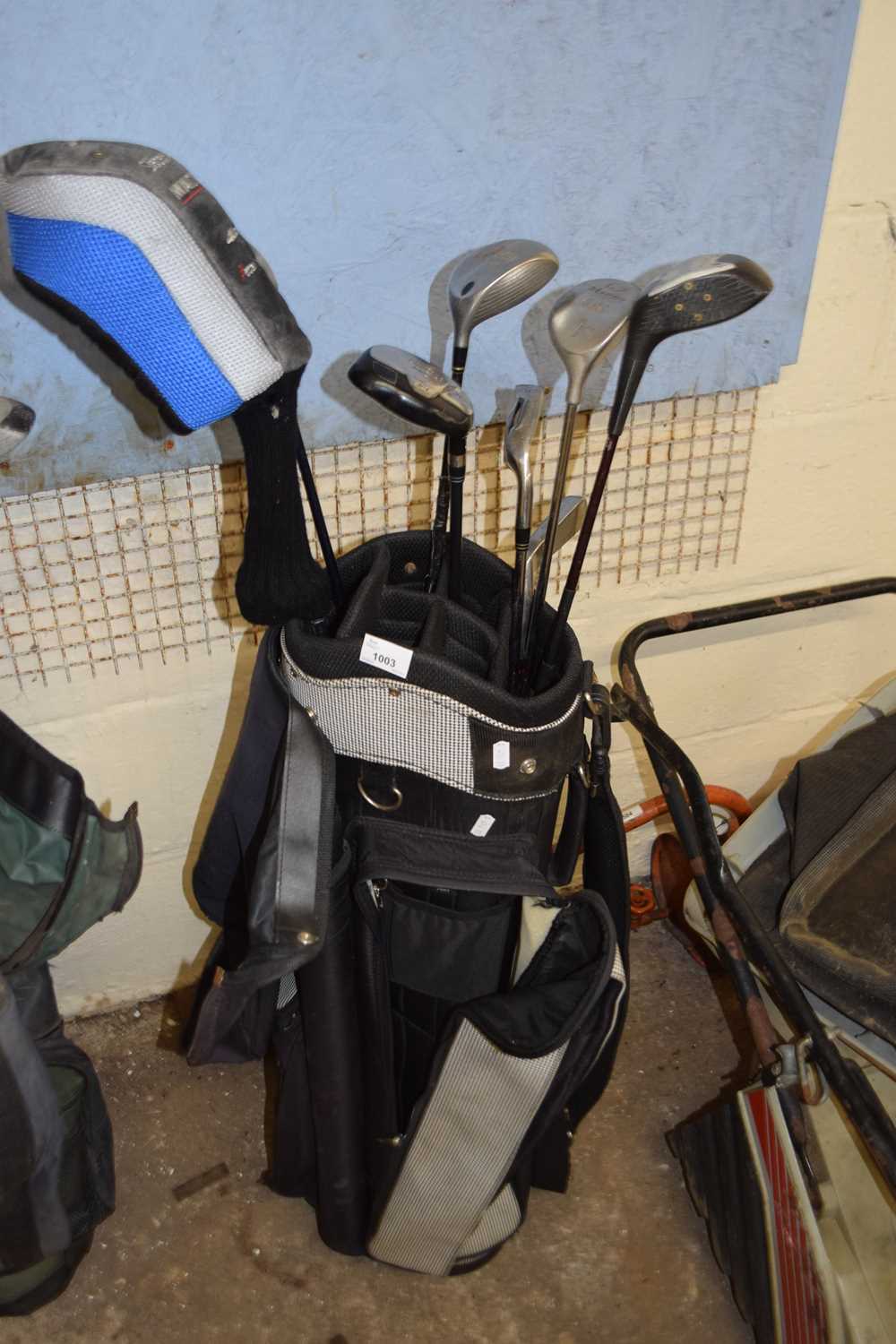 Golf bag and clubs