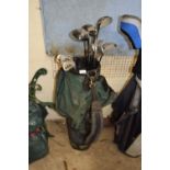 Golf bag and clubs