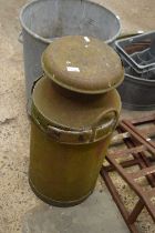 An iron milk churn (a/f)