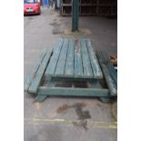 Garden picnic bench