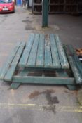Garden picnic bench