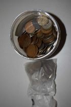 A tub of principally circulated British coinage