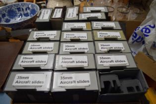 A box of 35mm aircraft slides