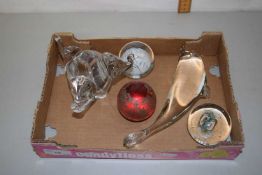 Mixed Lot: Various paperweights, glass ornaments etc