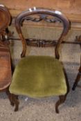 Victorian balloon back dining chair