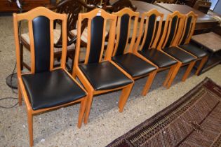 A set of six retro dining chairs