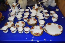 A quantity of Royal Albert Old Country Rose tea wares and some others