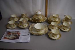 A quantity of Tuscan tea wares