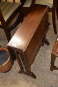 A late Victorian mahogany Sutherland style drop leaf occasional table