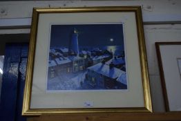 Garrard, Southwold Seasons - Winter coloured print, framed and glazed