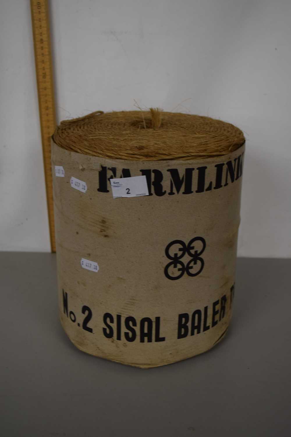 A roll of sisal baler twine