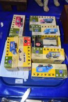 A collection of Vanguard boxed model vehicles