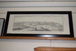 Reproduction monochrome print of the South East Prospect of the City of Norwich