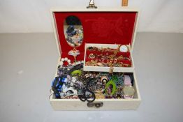 Case of assorted costume jewellery