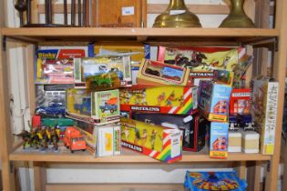 Mixed Lot: Various assorted toy vehicles, various Brittons models and other items