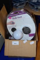 A box of Pedi Feet Foot Files