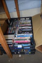 Box of various assorted DVD's