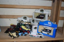 Collection of various toy vehicles