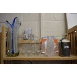 Mixed Lot: Glass lemonade set, Art Glass vase and other items