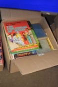 Box of assorted children's and other books