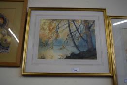 Joan Dobie, Autumn Waggoners, Wells, watercolour