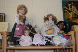 Modern porcelain collectors dolls