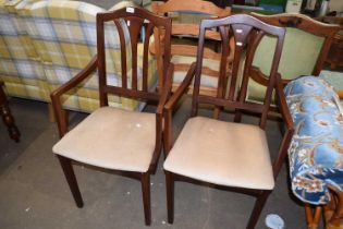 Pair of modern dining chairs
