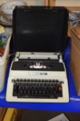 A Silver Reed 500 portable typewriter