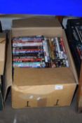 Box of various assorted DVD's