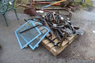 Mixed pallet of various iron work