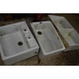 Three butler sinks