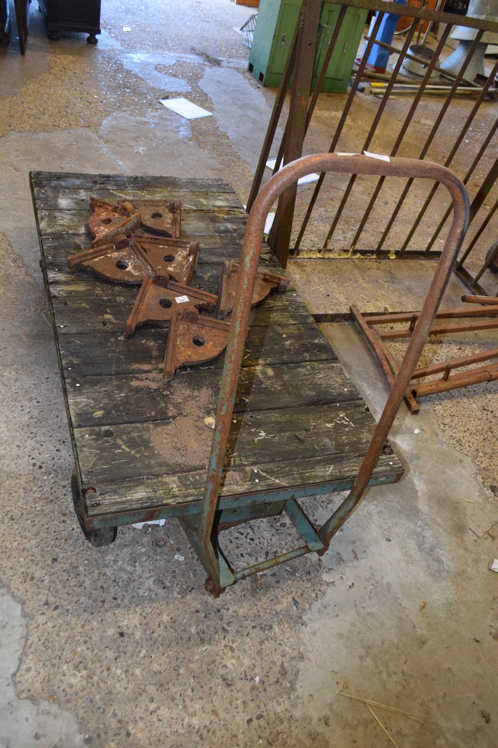 An iron framed trolley