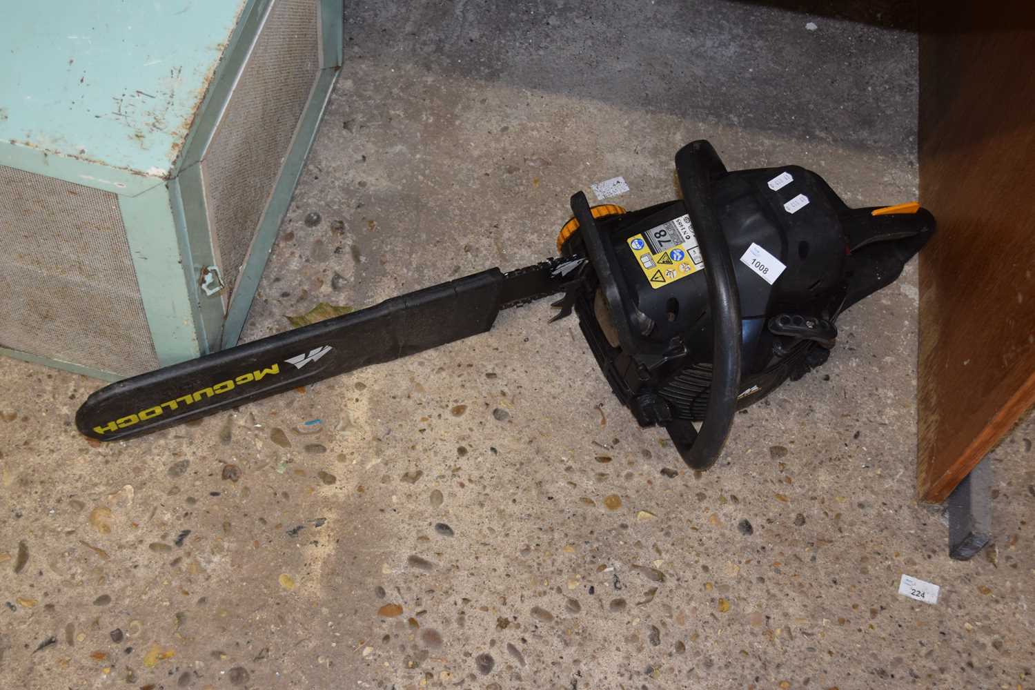 A McCulloch chainsaw