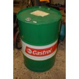 A Castrol oil drum