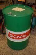 A Castrol oil drum