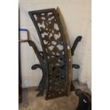 Cast iron bench for restoration