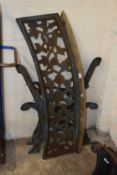 Cast iron bench for restoration