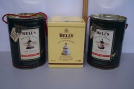 Group of cased Bells Whisky Christmas 2003, Christmas 1990 and Christmas 1991