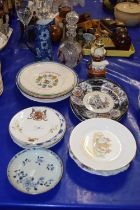 Mixed Lot: Ceramics mainly Victorian and later together with a small Chinese porcelain dish with