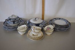 A quantity of Victorian china, made by Keeling & Co including a large tureen, smaller soup tureen,