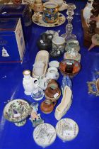 Mixed lot of pottery wares, vases, jugs etc