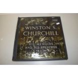 A boxed set of Winston Churchill, His Memoirs and His Speeches, 1918-1945, produced by Decca in