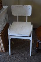 A vintage painted child's chair