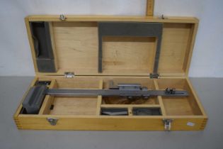 A cased Venika caliper engineering tool in original wooden case