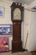 19th Century long case clock, dial signed by C Beavington Stourbridge
