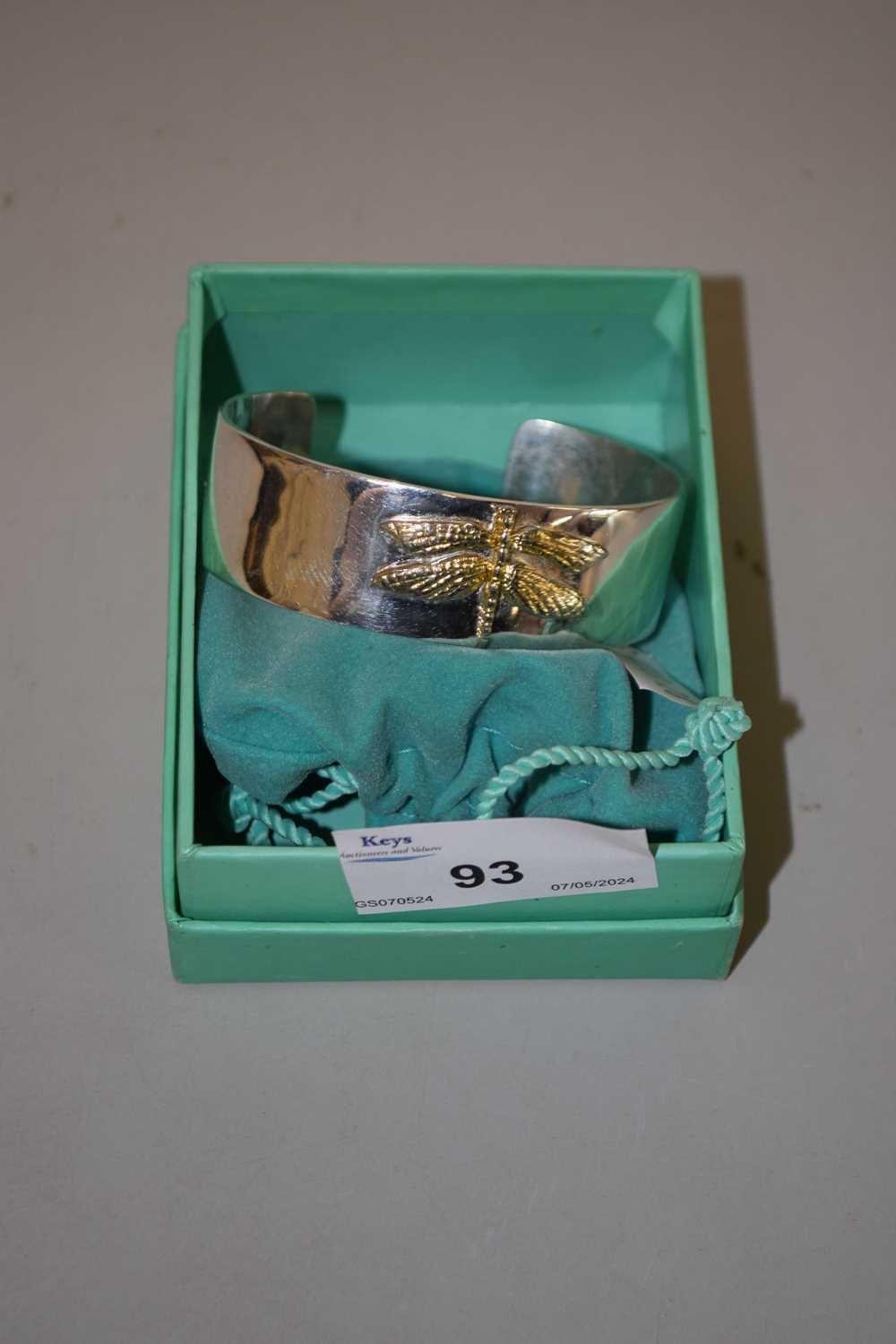 A Tiffany & Co silver bangle marked 925