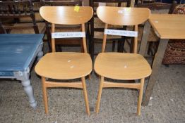 A pair of good quality modern chairs