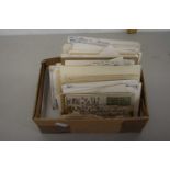 Box containing quantity of postcards